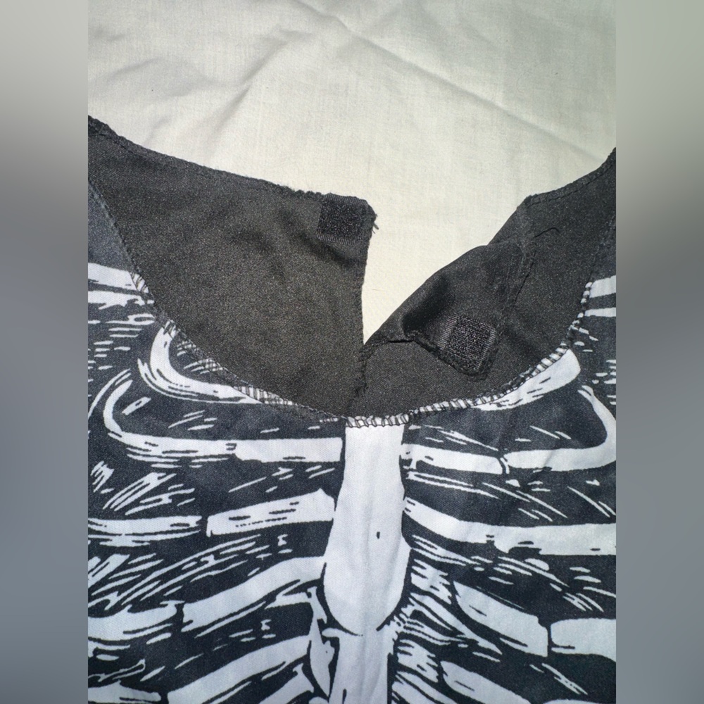 Women’s Skeleton Dress - Black and White - Picture 5 of 15